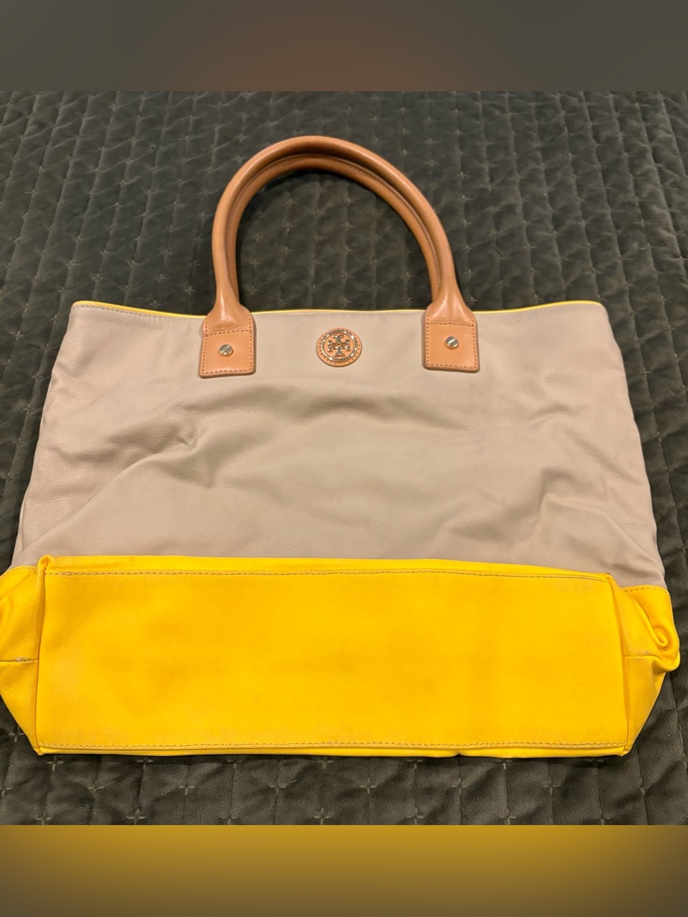 Tory Burch Two-Tone Color Block Tote